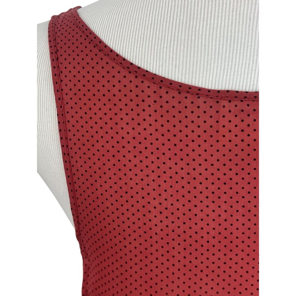 Free People Burnt Red & Black Voile & Lace Slip Dress | Boho Coastal Cowgirl S - Picture 10 of 12